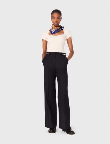 Top En Maille - Blanc - Maje - Maje - Modalova