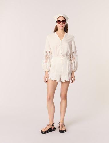 Short Brodé - Blanc - Maje - Maje - Modalova