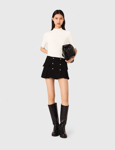 Top En Maille Côtelée - Blanc - Maje - Modalova