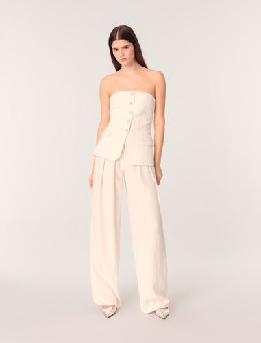 Top Bustier - Blanc - Maje - Maje - Modalova