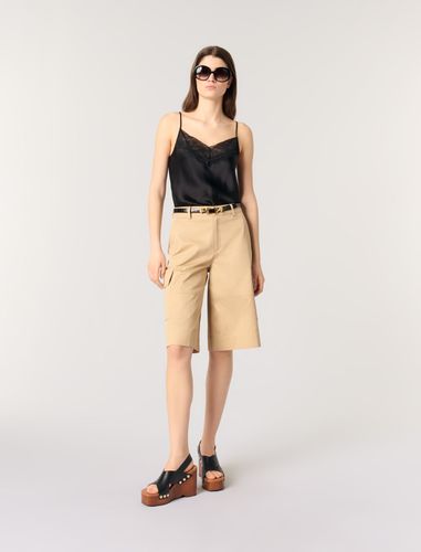 Top En Satin De Soie Et Dentelles - Maje - Modalova