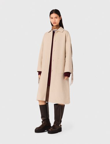 Manteau Long En Laine - Maje - Modalova