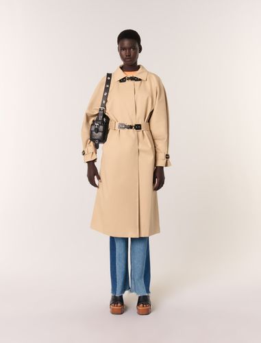 Trench Long - Beige - Maje - Maje - Modalova