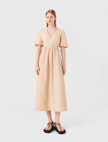 Robe Longue En Lin - Beige - Maje - Maje - Modalova