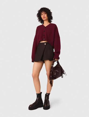 Short Trompe L'Œil - Marron - Maje - Maje - Modalova