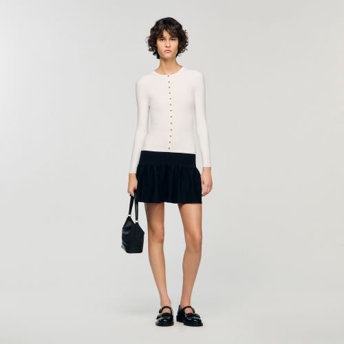 Robe courte 2 en 1 bicolore - Sandro Paris - Modalova