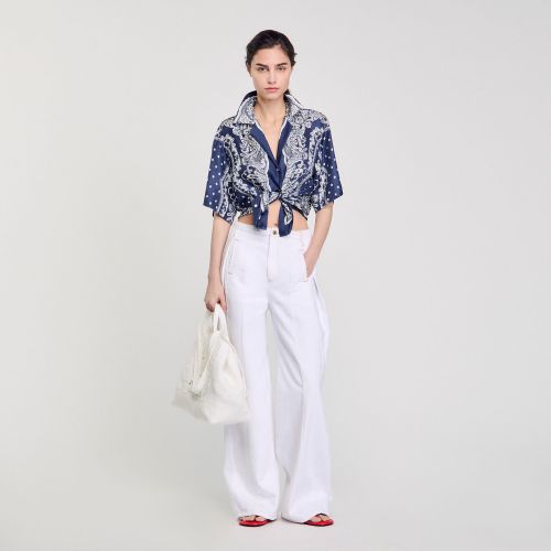 Chemise à imprimé bandana - Sandro Paris - Modalova
