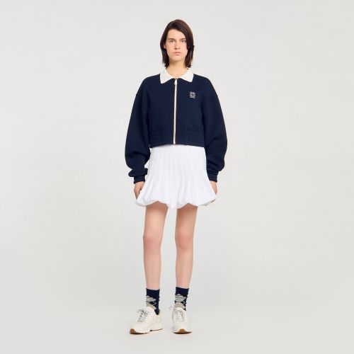 Sweatshirt court bicolore - Sandro Paris - Modalova
