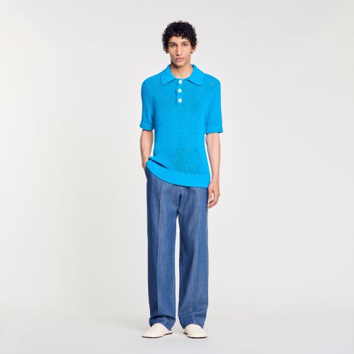 Polo en maille - Sandro Paris - Modalova