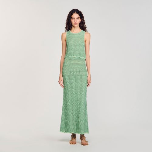 Top en maille fantaisie - Sandro Paris - Modalova