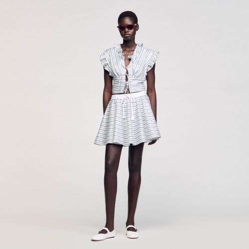 Top court à rayures - Sandro Paris - Modalova