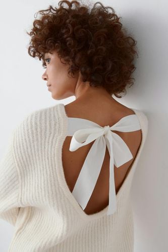 Knitted bow sweater - Gina Tricot - Modalova