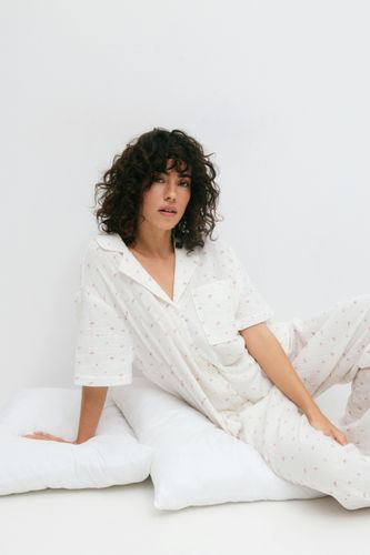 - Gauze homewear shirt - Hemden - Weiß - S - Dame - Gina Tricot - Modalova