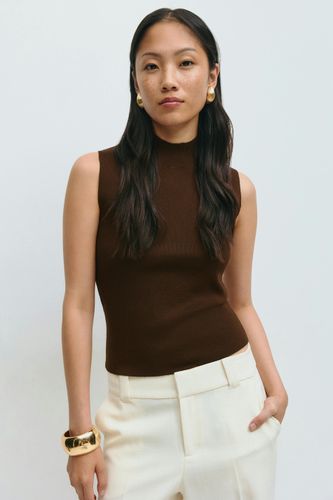 - Turtleneck knitted top - Rollkragenpullover - Braun - M - Dame - Gina Tricot - Modalova