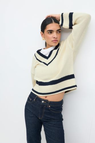 Cotton blend knitted sweater - Gina Tricot - Modalova