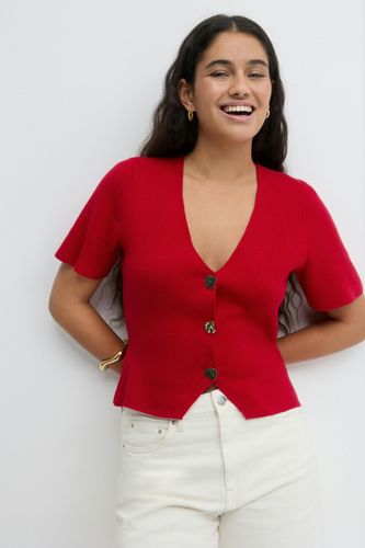 Knitted button top - Gina Tricot - Modalova