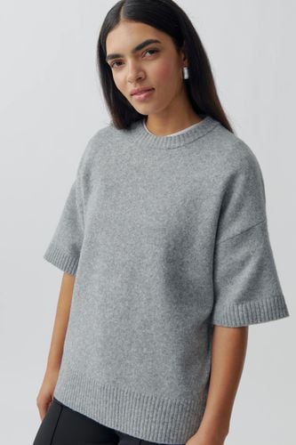 Oversized knitted tee - Gina Tricot - Modalova