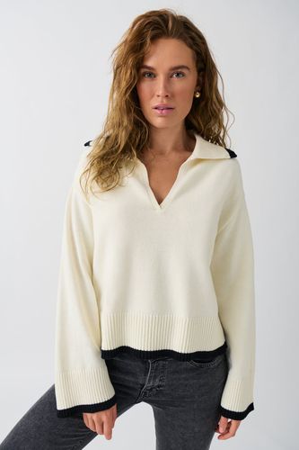 Knitted collar sweater - Gina Tricot - Modalova