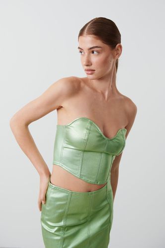 Metallic corset - Gina Tricot - Modalova