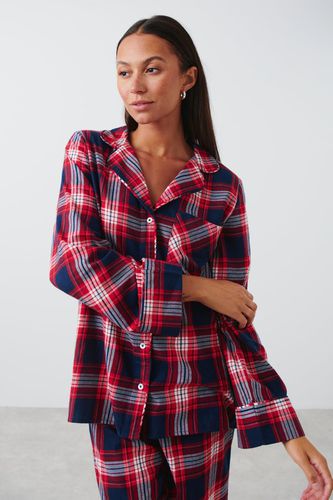 Flannel pyjamas shirt - Gina Tricot - Modalova