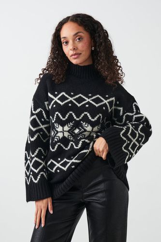 Jacquard knitted sweater - Gina Tricot - Modalova