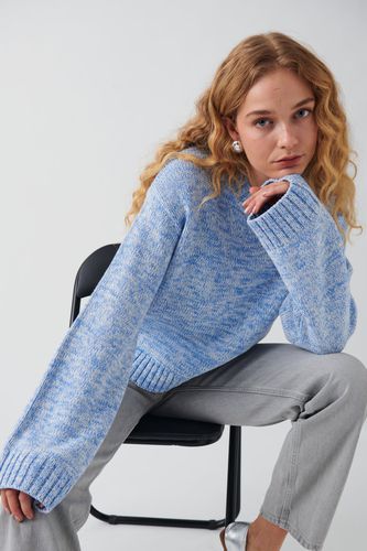 Cotton mélange knit sweater - Gina Tricot - Modalova