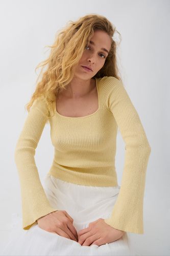 Wide sleeve knit top - Gina Tricot - Modalova
