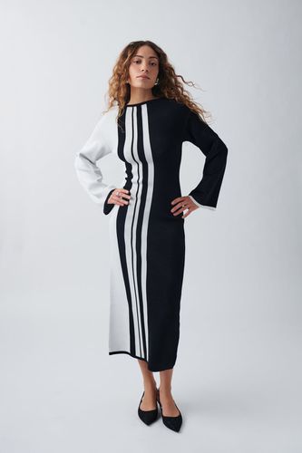 Stripe knitted dress - Gina Tricot - Modalova