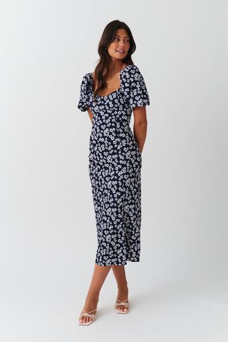 Puff sleeve midi dress - Gina Tricot - Modalova