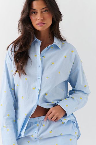 Poplin pyjamas shirt - Gina Tricot - Modalova