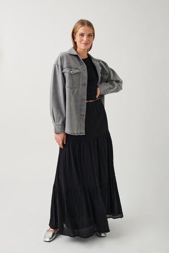 Maxi cotton skirt - Gina Tricot - Modalova