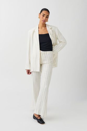 Texture stripe trousers - Gina Tricot - Modalova
