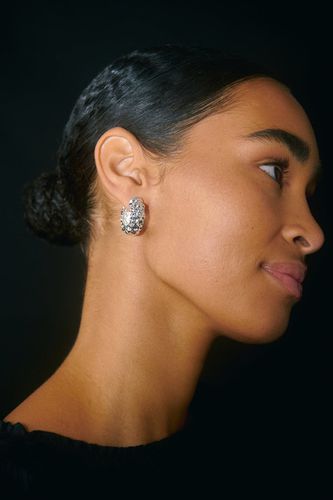 Crinkled silver hoops earrings - Gina Tricot - Modalova