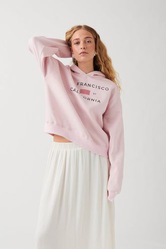 Printed hoodie - Gina Tricot - Modalova