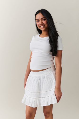 Y embroidery mini skirt - Gina Tricot - Modalova