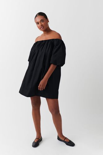 Off shoulder poplin dress - Gina Tricot - Modalova