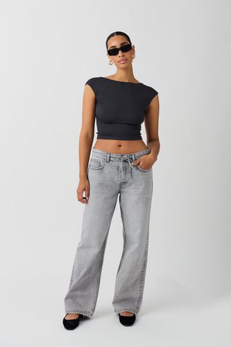 Tie waist baggy jeans - Gina Tricot - Modalova