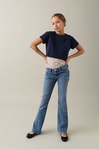 Low boot embroidery jeans - Gina Tricot - Modalova