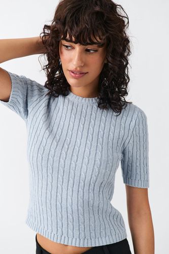 Knitted cable top - Gina Tricot - Modalova