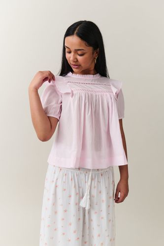 Y puffsleeve lace top - Gina Tricot - Modalova