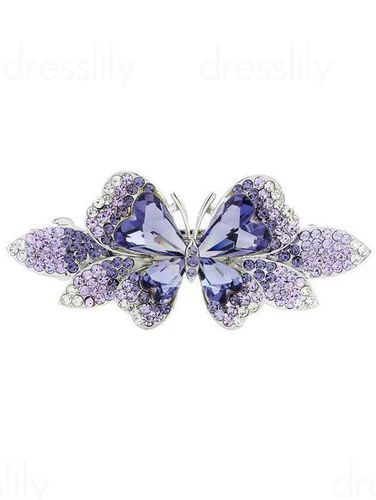 Fashion Women's Hair Accessories Fairycore Butterfly Rhinestones Elegant Hair Clip - DressLily.com - Modalova