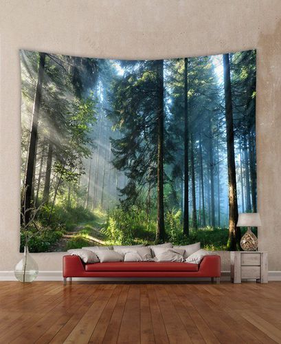 Sunlight And Forest Print Wall Tapestry Home Decor Hanging Wall Tapestry Fashion Online - DressLily.com - Modalova