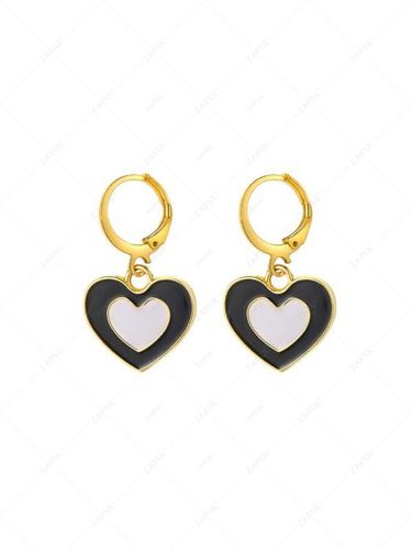 Pendientes Dos Tonos Corazón - ZAFUL - Modalova