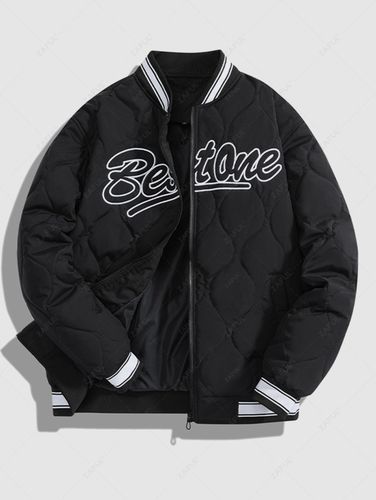 Chaqueta Acolchada Bordada de Béisbol - ZAFUL - Modalova