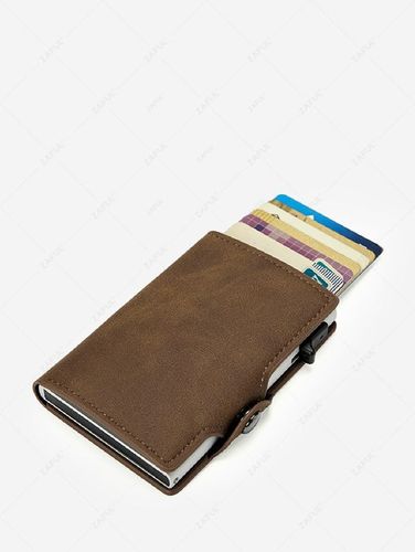 Billetera Retro de Cierre de Botón a Presión de Nalga para Hombres - ZAFUL - Modalova