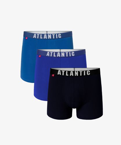PACK Men's boxers - turquoise, blue, navy - Atlantic - Modalova