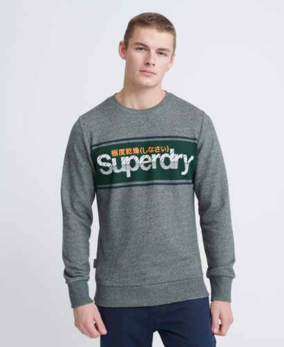 Core Loopback-Sweatshirt mit Logostreifen und Rundhalsausschnitt - Superdry - Modalova