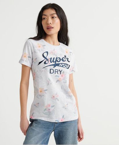 Super 23 T-Shirt mit durchgehendem Tropen-Print - Superdry - Modalova