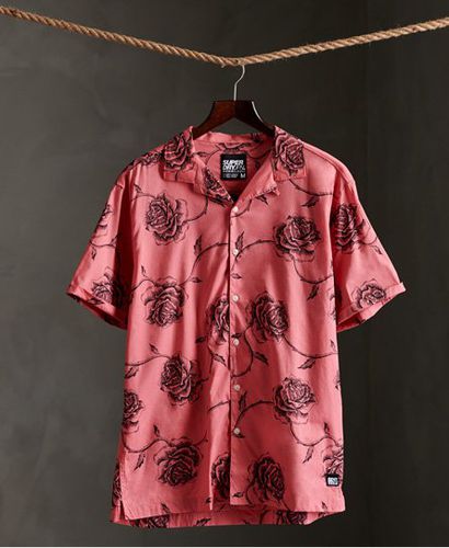 Kastenförmiges Kurzarmhemd mit Hawaii-Print - Superdry - Modalova