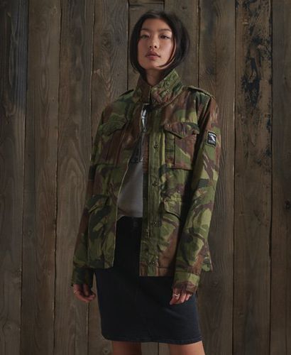 Women's Classic Rookie Borg Jacket / Army Camo - Size: 10 - Superdry - Modalova